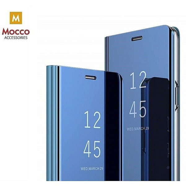 Mocco Clear View Cover Case For Samsung Galaxy A42 5G Blue MO-CL-SA-A42-BL