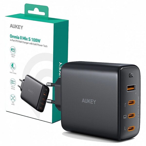 Aukey PA-B7S Omnia II G aN Wall Charger 4xUSB PA-B7S 689323785575