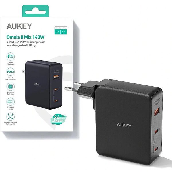 Aukey PA-B7O Omnia II G aN Wall Charger 3xUSB PA-B7O 689323785766