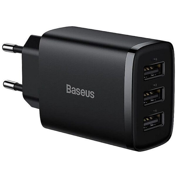 Baseus MOBILE CHARGER WALL 17W/BLACK CCXJ020101 CCXJ020101 6932172606961