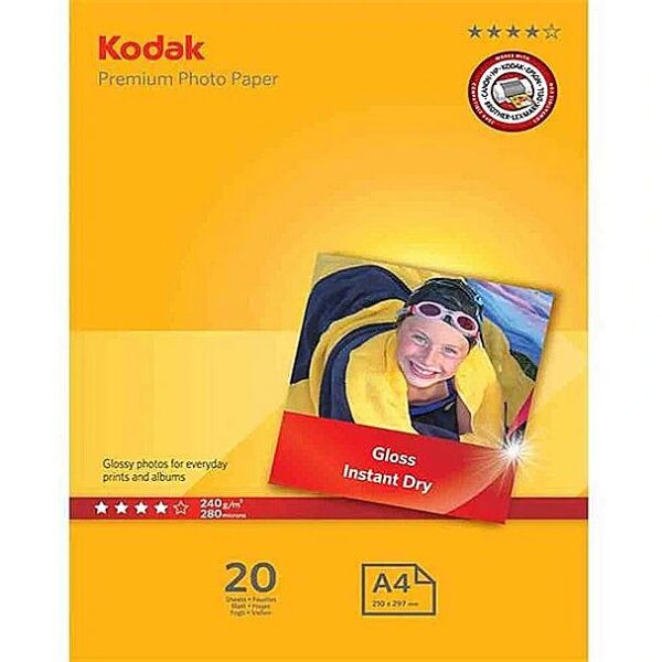 Kodak photo paper A4 240g Glossy 20 sheets 6932357400933 6932357400933