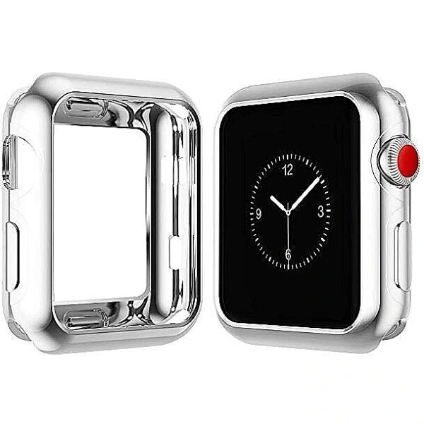 Dux Ducis Premium Silicone Case For Apple Watch 4 40 mm Silver + Gift DUX-DU-AW40-SI 6934913083628