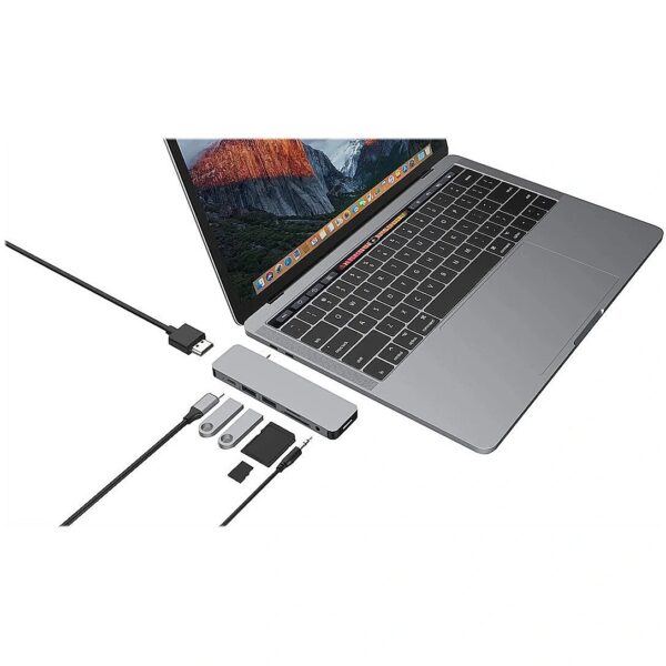 Hyper | HyperDrive USB-C 7-in-1 Laptop Form-Fit Hub GN21D-GRAY 6941921144968