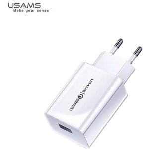 USAMS US-CC083 Adaptive & Compact QuickCharge 3.0 Fast 18W Travel 3A charger with Overheat protection White CC83TC01 6958444970127