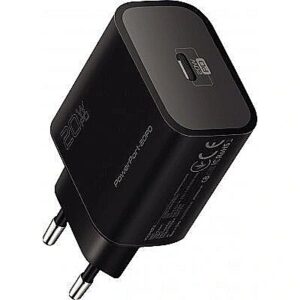 Promate PowerPort-20PD Premium Travel Charger Type-C PD 20W Black POWERPORT-20PD 6959144051697