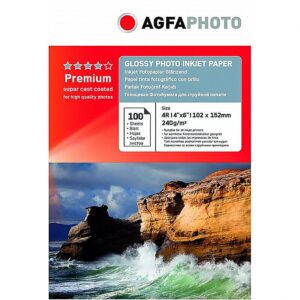 AgfaPhoto photo paper 10x15 Premium Glossy 240g 100 sheets AP240100A6N 6970066960287