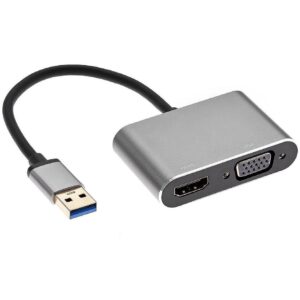 RoGer DrongDisplay Adapter USB to VGA/HDMI + Audio / iOS/Android/Windows/macOS RO-DGK-2IN1-2 6973847332921