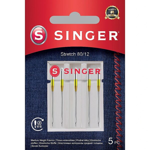 Singer Stretch Needle 80/12 5PK 250053703 7393033107451