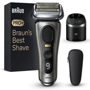 Braun 9565CC Skuveklis Series 9 Pro+ Auduma Maciņš Ceļojumiem + Clean&Charge 9565CC 7500435218221