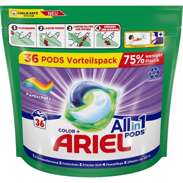 Ariel All-in-1 PODs Colour Mazgāšanas Kapsulas