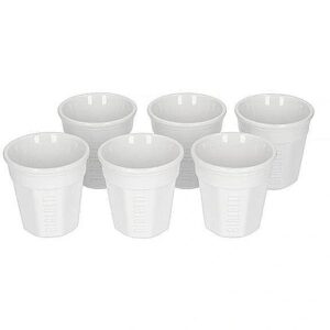 Bialetti Set of 6 espresso cups BIALETTI BICCHIERINI Porcelain 6x 60 ml White 700000595 8006363010368