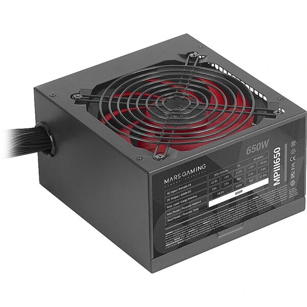 Mars Gaming MPIII650 Power Supply  ATX 650W MPIII650 8435693103479