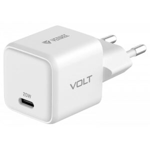 Yenkee USB C 20W 3A Power Delivery 3.0 QC 3.0 wall charger White YAC G20 VOLT 8590669358434