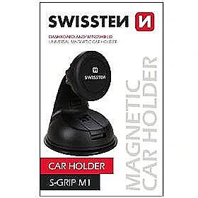 Swissten S-GRIP M1 Premium Universal Window Holder with Magnet and 360 Rotation Black SW-CH-M1-B 8595217444430