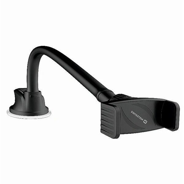 Swissten S-GRIP S3-HK Premium Universal Window Holder with 360 Rotation For Devices 3.5&apos;- 6.0&apos; inches Black SW-CH-S3HK-BK 8595217454651