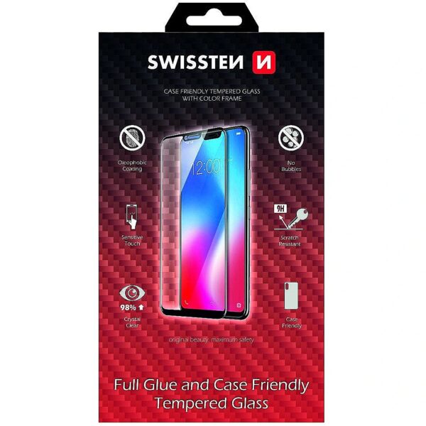 Swissten Full Face 5D Tempered Glass Apple iPhone 6 / 6S Black SW-JAP-T-SP-IPH-6-6S 8595217466852