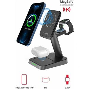 Swissten 3in1 MagStick 22.5W Wireless Charger 22055508 8595217478152