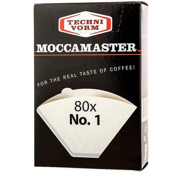 Moccamaster Paper coffee filters Nr 1 disposable 80 pc(s) 8712072850903 8712072850903