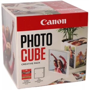 Canon PP-201 5X5 PHOTO CUBE CREATIVE PACK WHITE PINK (40SHEETS) + ACR 2311B075 8714574682341