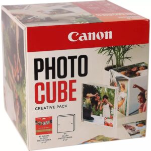 Canon PP-201 5X5 PHOTO CUBE CREATIVE PACK WHITE ORANGE (40SHEETS) + A 2311B077 8714574682365