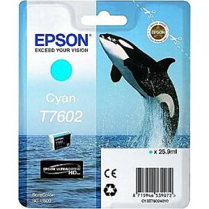 Epson T7602 Cyan ink 26ml C13T76024010 8715946539072