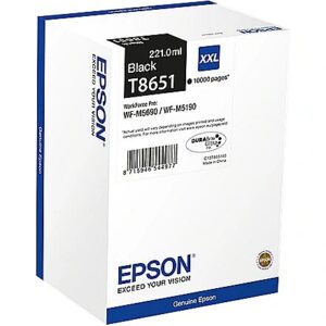 Epson Ink Epson T8651 black 10K | WF-M5690DWF/WF-M5190DW C13T865140 8715946544977