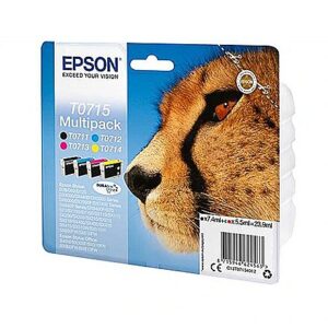 Epson T0715 ink cartridge black + tri C13T07154012 8715946624563