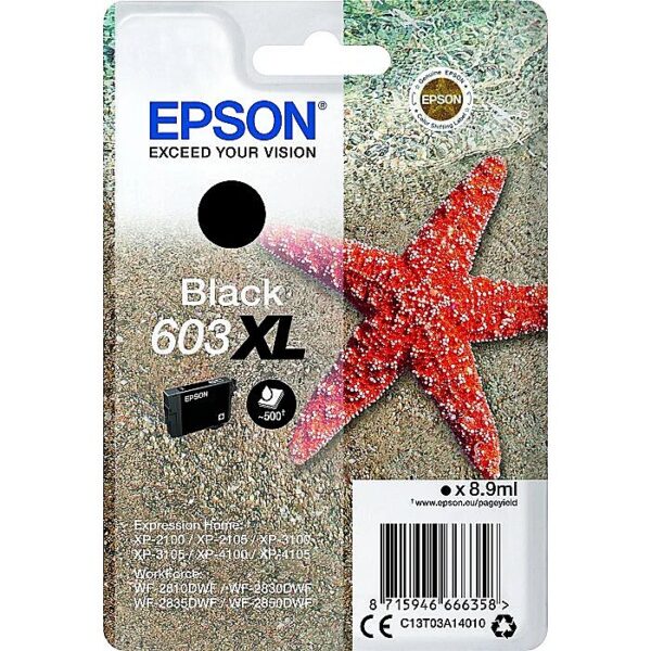 Epson ink BK 603XL C13T03A14010 - starfish C13T03A14010 8715946666358