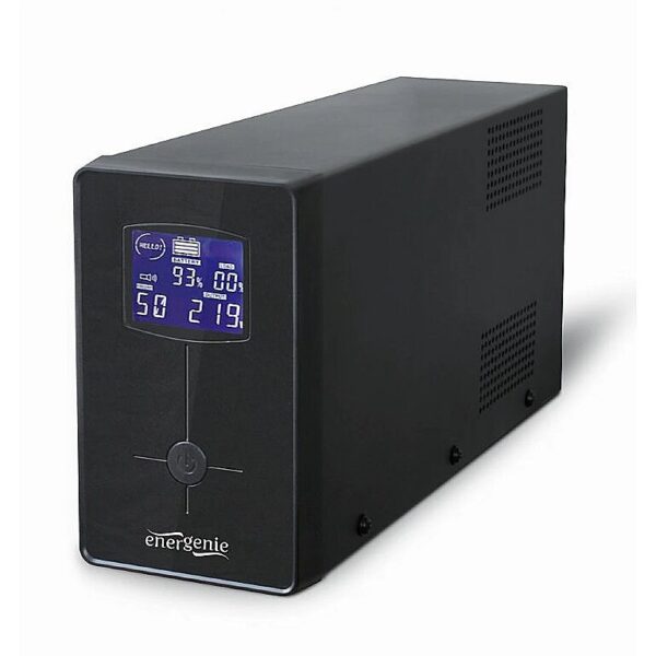 Gembird ENERGENIE EG-UPS-035 UPS with USB and LCD display 2000VA 2x Schuko + 3x IEC socket black EG-UPS-035 8716309116602