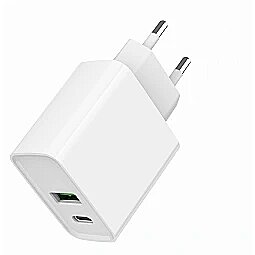 Gembird Lādētājs Gembird 2-port USB Fast Charger TA-UC-PDQC20-01-W 8716309128667