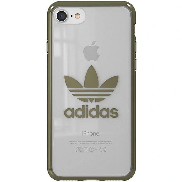 Adidas Clear Case Silicone Case for Apple iPhone 7 / 8 Transparent - Green (EU Blister) AD-OCC-IPH78-TRGR 8718846047890