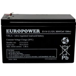 Europower AUKUMULATOR EUROPOWER EV 12V 9Ah EV 12-9 ABEAN-AZ62890