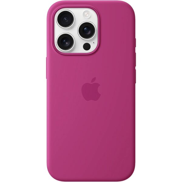 Apple iPhone 16 Pro Silicone Case with MagSafe - Fuchsia MYYN3ZM/A 0195949885341