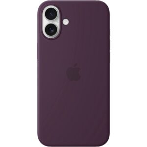 Apple iPhone 16 Plus Silicone Case with MagSafe - Plum MYYD3ZM/A 195949885167