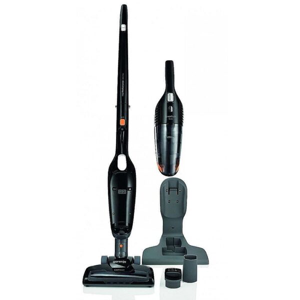 Gorenje | Vacuum cleaner | SVC144FBK | Handstick 2in1 | Handstick | - W | 14.4 V | Operating time (max) 38 min | Black | Warranty 24 month(s) | Battery warranty 24 month(s) SVC144FBK 3838782029400