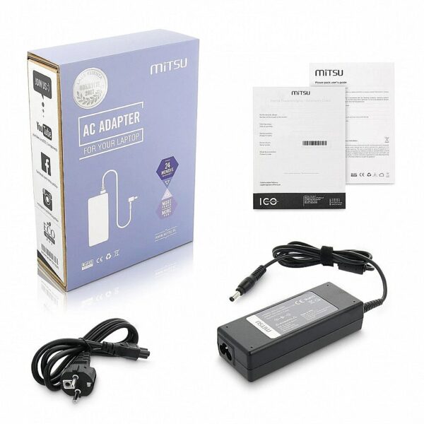 Mitsu notebook charger mitsu 19v 3.95a (5.5x2.5) - toshiba