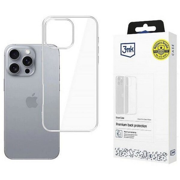 3MK Apple iPhone 16 Pro - 3mk Clear Case 5903108579544 5903108579544