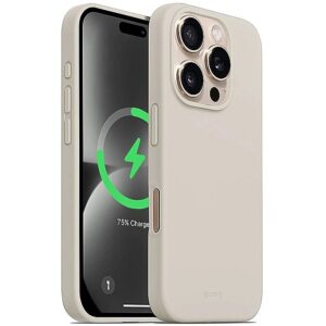 Crong Color Cover Magnetic do iPhone 16 Pro kamienny beż CRGCOLRMIP1663PSTN 5904310704847