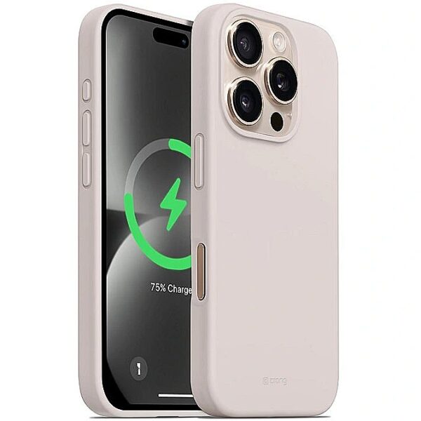 Crong Color Cover Magnetic do iPhone 16 Pro piaskowy róż CRGCOLRMIP1663PPNK 5904310704854