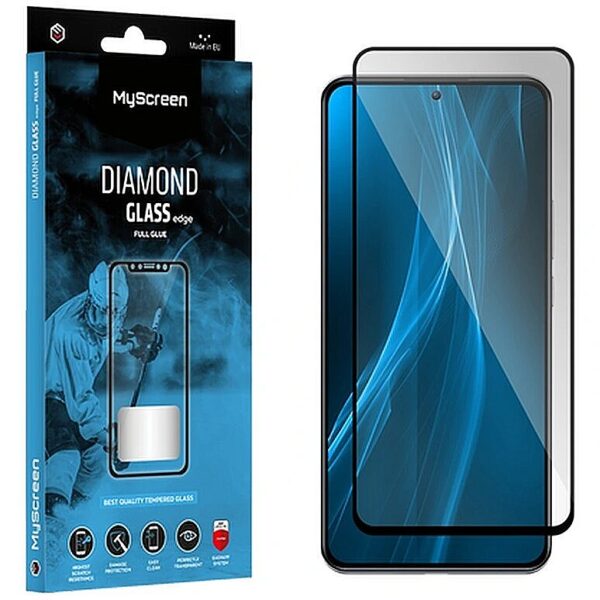 MyScreen Diamond Glass Lite Edge Full Glue Black do Apple iPhone 16 MD9229 DGLFG 5904433238243