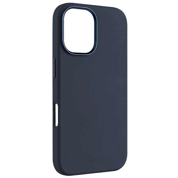 Fixed MagFlow | Back cover | Apple | iPhone 16 | Liquid silicon | Blue FIXFLM2-1400-BL 8591680171378