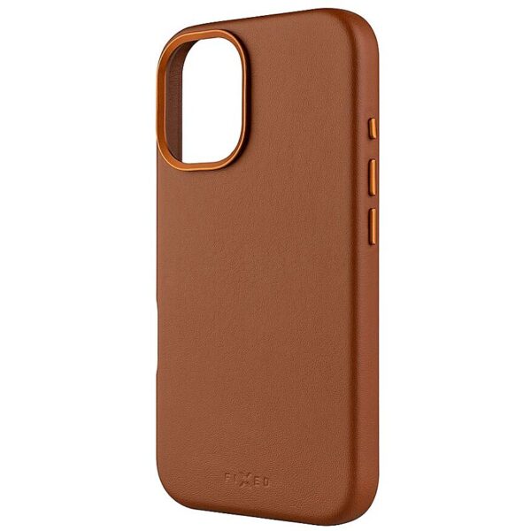 Fixed MagLeather | Back cover | Apple | iPhone 16 | Leather | Brown FIXLM-1400-BRW 8591680172047