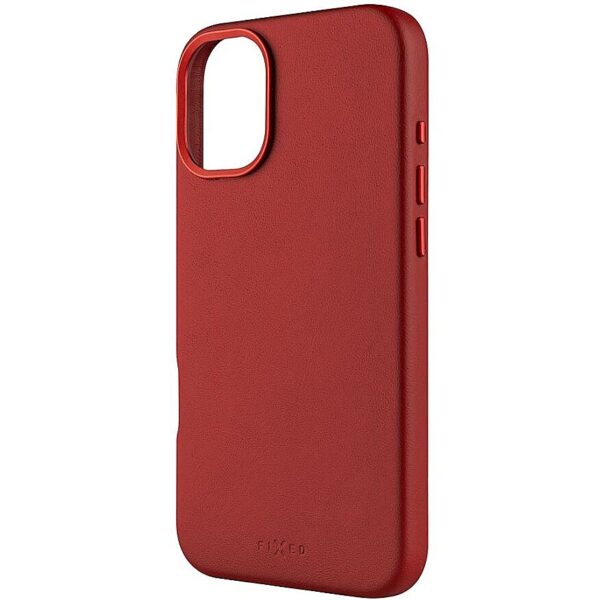 Fixed MagLeather | Back cover | Apple | iPhone 16 Plus | Leather | Red FIXLM-1401-RD 8591680172078