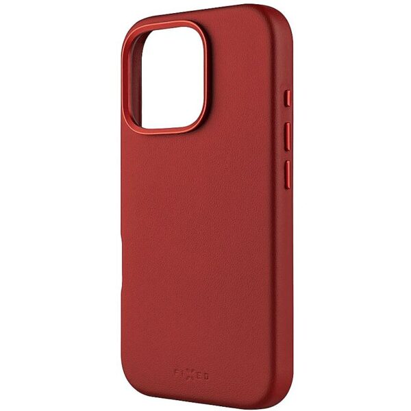 Fixed MagLeather | Back cover | Apple | iPhone 16 Pro | Leather | Red FIXLM-1402-RD 8591680172115