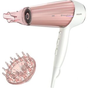 Philips | Hair Dryer | HP8281/00 | 2300 W | Number of temperature settings 6 | Ionic function | Diffuser nozzle | Pearl White/Pink Golden HP8281/00 8710103864967