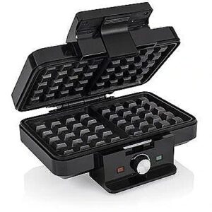 Tristar Waffle maker | WF-1165 | 1000 W | Number of pastry 2 | Belgium | Black WF-1165 8713016083852