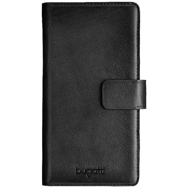 Bugatti L Leather Case - Wallet for Devices 5.1-6&apos;&apos; (7.5 х 15.5 cm) Black BUG-UNI-BUKL-BK 8718846035972