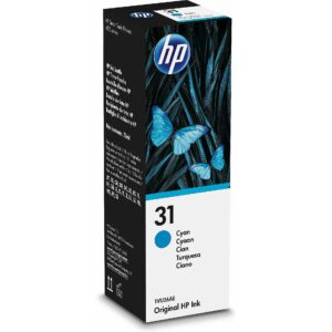 Hewlett Packard HP 31 CYAN ORIGINAL INK BOTTLE 1VU26AE 0191628349487