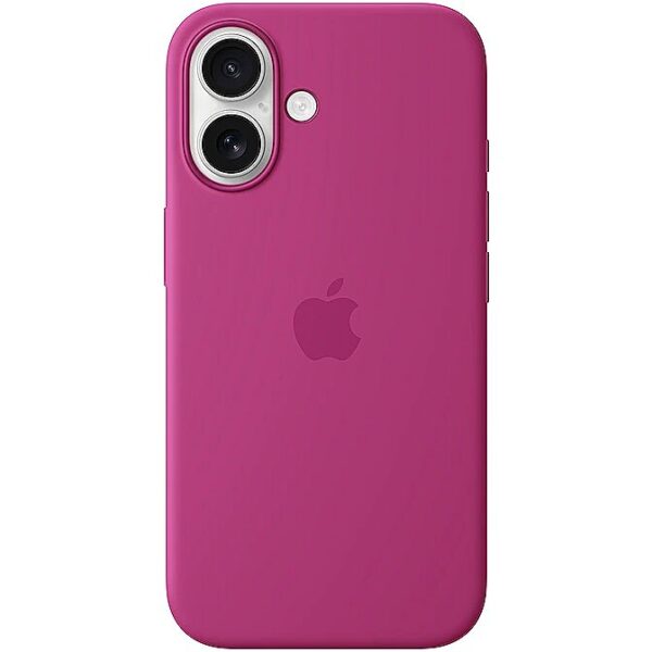 Apple iPhone 16 Silicone Case with MagSafe - Fuchsia MYY53ZM/A 0195949885020