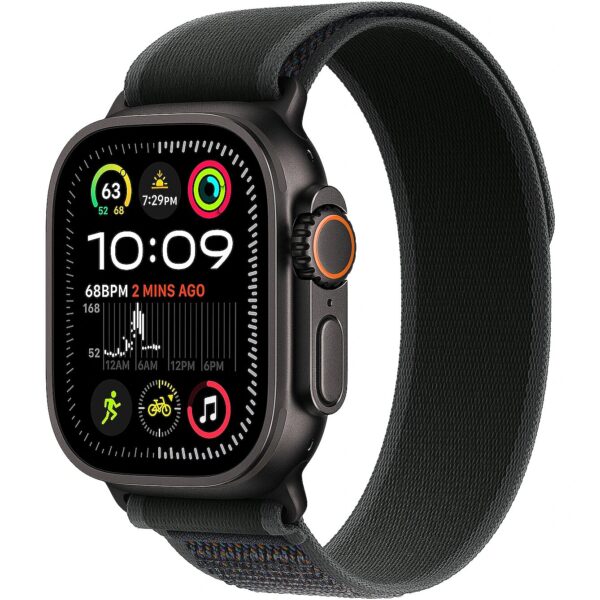 Apple Watch Ultra 2 GPS + Cellular 49mm Black Titanium Case with Black Trail Loop - M/L MX4V3EL/A 195949585142